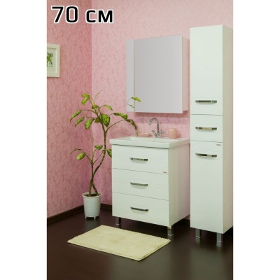 Тумба с раковиной Sanflor Анкона 70 С0000002170 Белая
