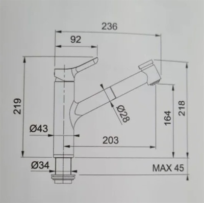 Смеситель для кухни Webert Master MS940102015 Хром