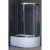 Душевой уголок Royal Bath RB-L-3001-3 120х80 без поддона профиль Хром стекло прозрачное