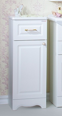 Тумба под раковину Бриклаер Анна 90 левая Белая