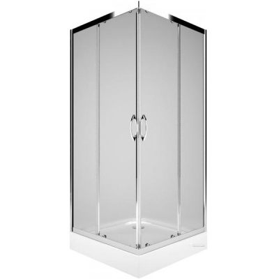 Душевой уголок Kolo Record 90x90 квадратный профиль Хром стекло прозрачное