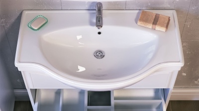 Тумба под раковину Raval Classic 80 Белая