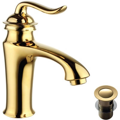 Смеситель для раковины Lemark Brava LM4706G Золото