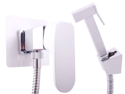 Гигиенический душ со смесителем Rav Slezak Yukon CB YU147/1CB Хром/Белый