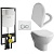Комплект унитаза с инсталляцией Vitra Zentrum 9012B003-7206 с сиденьем Микролифт