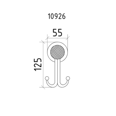 Двойной крючок Boheme Royal Cristal 10926-BR Бронза