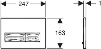 Клавиша смыва Creavit Ore GP3004.00 Хром глянцевая