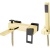 Смеситель для ванны Boheme Q 143-GB Золото Черный Смеситель для ванны Boheme Q 143-GB Золото Черный