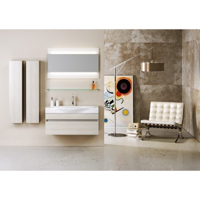 Тумба под раковину Aqwella 5 Stars Бергамо 100 Ber.01.10/A подвесная Акация