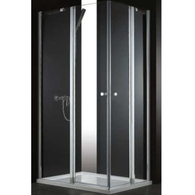 Душевой уголок Cezares ELENA-W-AH-2-120/100-P-Cr-L профиль Хром стекло рифленое