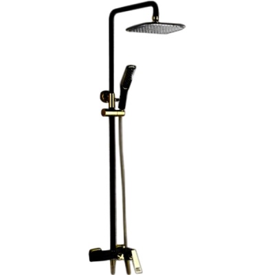 Душевая система Artik Quadro LT919 Черный Золото