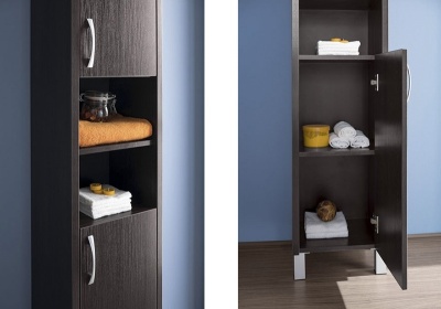 Шкаф пенал Aquanet Донна 35 168940 R Венге