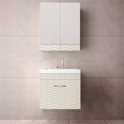 Зеркальный шкаф Style Line Ассоль 60 Люкс ЛС-00000326 Техно платина