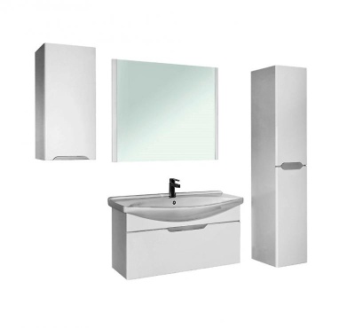 Тумба под раковину Dreja Laguna 75 99.0102 подвесная Белый глянец