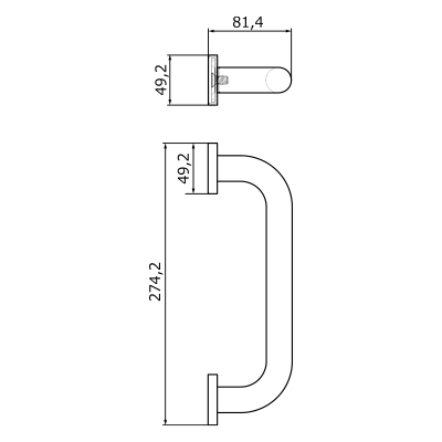 Поручень Veragio Gifortes VR.GFT-9028.BR Бронза