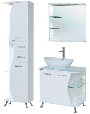 Тумба c раковиной Bellezza Рио 70 L Белая