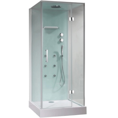Душевая кабина Orans SR-86120S 90x100 с баней профиль Белый задние стенки Белые