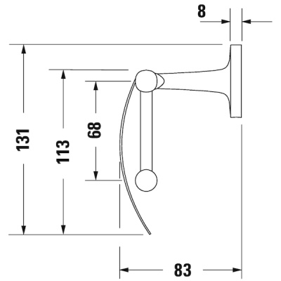 Держатель туалетной бумаги Duravit Starck T 0099401000 Хром