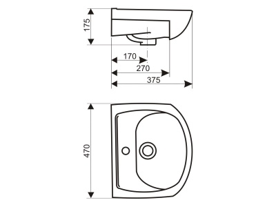Раковина Оскольская Керамика Дора 247100 Белая