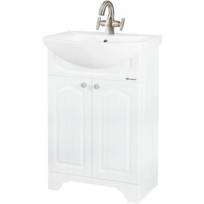 Тумба c раковиной Bellezza Камелия 55H Белая