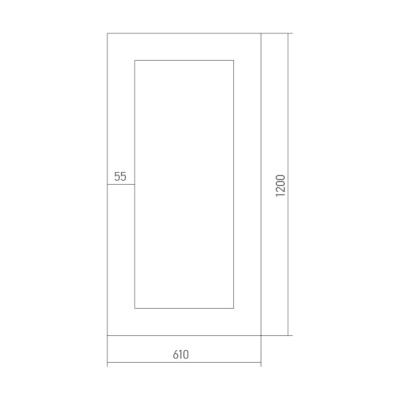 Зеркало Mixline Багет Верона 61 526322 Серебро