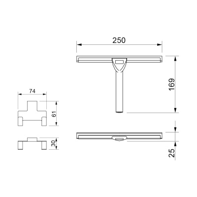 Скребок Novella Stone ST-15111 Хром