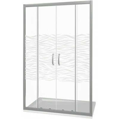 Душевая дверь в нишу Good Door Infinity WTW-TD-170-W-CH 170 профиль Хром стекло с рисунком