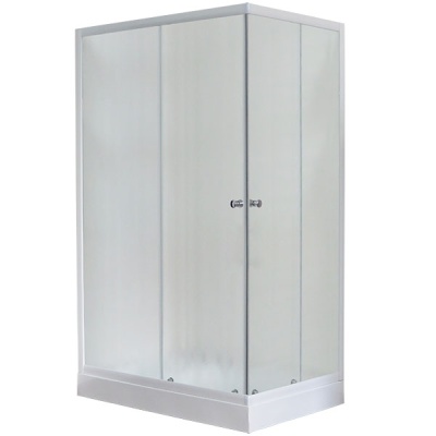 Душевой уголок Royal Bath HP 120х80 RB8120HP-C-L с поддоном профиль Белый стекло матовое