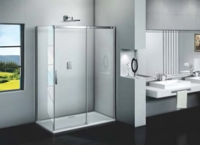 Душевая стенка WeltWasser WW800 B 80 10000003091 профиль Хром стекло прозрачное