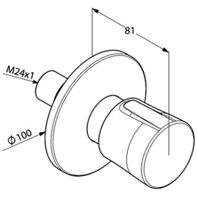 Переключатель потоков Kludi Balance 528470575 Хром