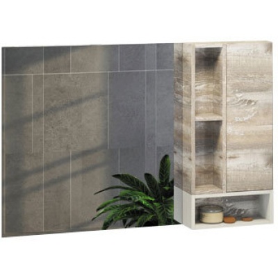 Зеркало со шкафом Comforty Турин 120 4137136 Дуб бежевый