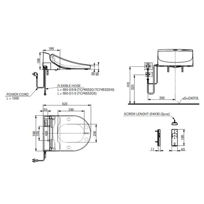 Сиденье для унитаза Toto MH series TCF6532G#NW1 Белое