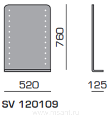 Зеркало SanVit Лео 52 с подсветкой с электровыключателем