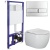 Унитаз Ceramica Nova Play CN3001 с инсталляцией Berges Wasserhaus Novum L3 040213 с сиденьем Микролифт с кнопкой Хром