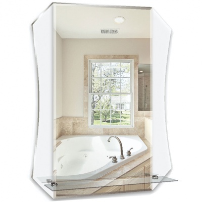 Зеркало Mixline Престиж Тоскана 58 537409 с полкой стекло Лакобель