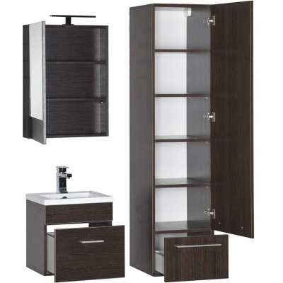Комплект мебели для ванной Aquanet Нота 50 231070 подвесной Венге