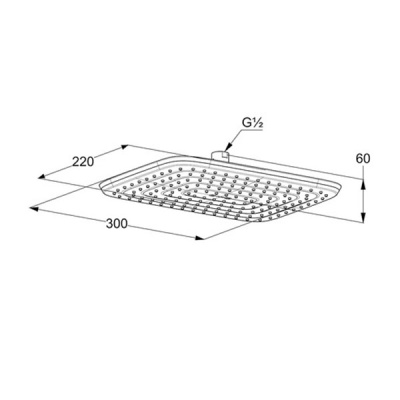 Верхний душ Kludi Freshline 6445005-00 Хром