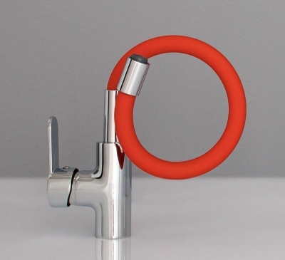 Смеситель для кухни Aquanet FF6239 189333 Хром Красный