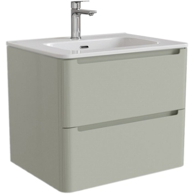Тумба с раковиной Iddis Edifice 60 подвесная Фисташково-серая