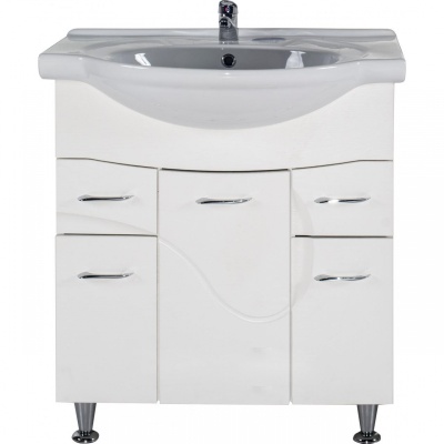 Тумба под раковину АСБ-мебель Альфа 87 10176 Белый ясень