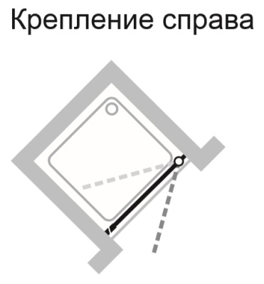 Дверь в нишу Huppe Berlin 70 R BT0019.C91.322 Хром/Хром/Прозрачный