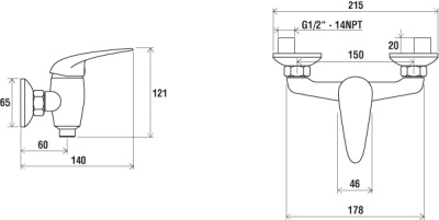 Смеситель Ravak SN 032.00/100 хром