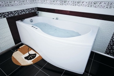 Акриловая ванна Aquanet Borneo 170x90 R 00203910+243000+204668 с гидромассажем