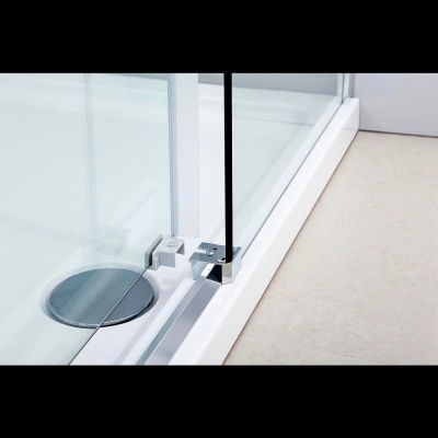 Душевая дверь Black&White Stellar Wind S218-1000х1950 профиль Хром стекло прозрачное