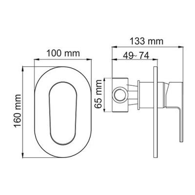 Гигиенический душ со смесителем WasserKRAFT A11056 Хром