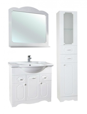 Тумба c раковиной Bellezza Кантри 85 Белая