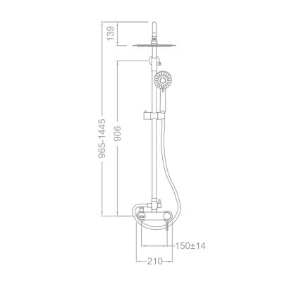 Душевая стойка Schein Icon 47415/8026055 Хром