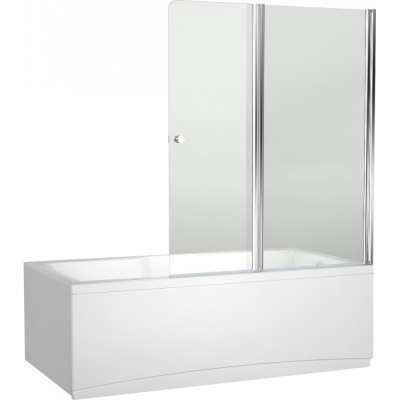 Шторка на ванну Aquanet Alfa 4 NF6222 Pivot 122 00196049 профиль Хром стекло прозрачное