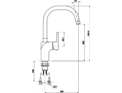 Смеситель для кухни Timo Polo 0166F Хром