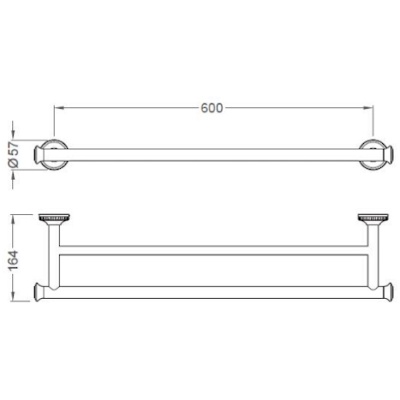 Держатель для полотенец Schein Superior 7066040 Хром